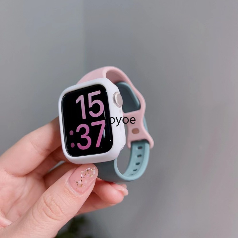Dây Đeo Đồng Hồ Bằng silicone Siêu Mỏng Cho apple watch 49mm 44mm 40mm 45mm 41mm 42mm 38mm iwatch series 7 8 se 3 4 5 6