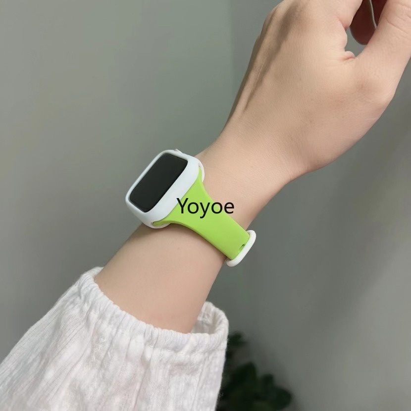 Dây Đeo Đồng Hồ Bằng silicone Siêu Mỏng Cho apple watch 49mm 44mm 40mm 45mm 41mm 42mm 38mm iwatch series 7 8 se 3 4 5 6