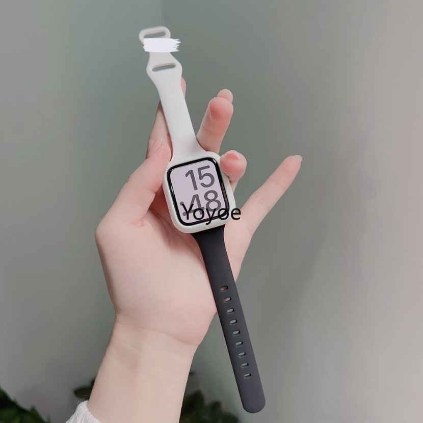 Dây Đeo Đồng Hồ Bằng silicone Siêu Mỏng Cho apple watch 49mm 44mm 40mm 45mm 41mm 42mm 38mm iwatch series 7 8 se 3 4 5 6