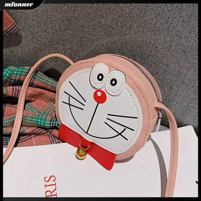 Túi Đeo Chéo Da pu Hình doraemon Đáng Yêu Cho Bé