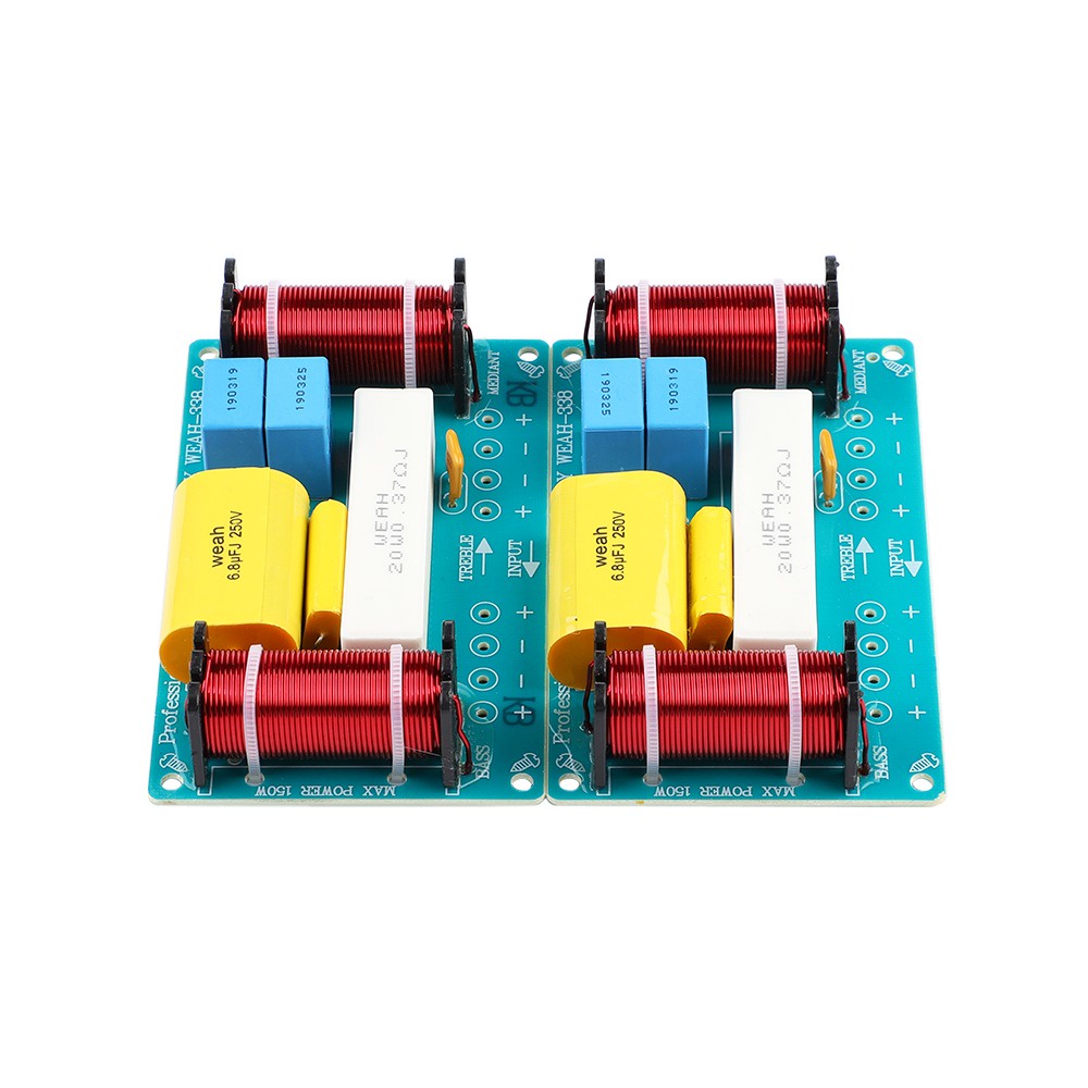 Bộ Chia Tần Số Loa 3 Chiều + Phạm Vi Trung Bình + Bộ Lọc Chéo Cho Loa 8inch