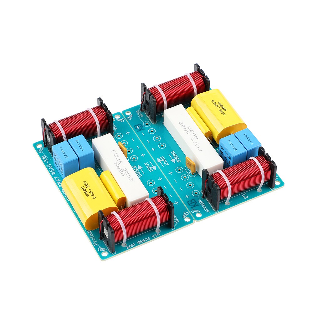 Bộ Chia Tần Số Loa 3 Chiều + Phạm Vi Trung Bình + Bộ Lọc Chéo Cho Loa 8inch