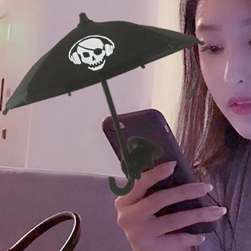 Amomoons Giá Đỡ Điện Thoại Hình Chiếc Ô mini Có Giác Hút Gắn Tấm Che Nắng Ngoài Trời Thông Dụng