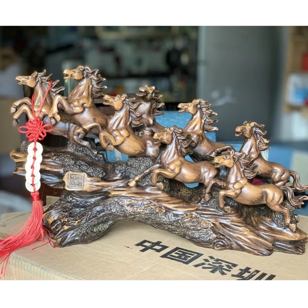 Tượng Gỗ Mã Đáo Thành Công Kích Thước Lớn 50*15*30cm Nặng 4,5kg