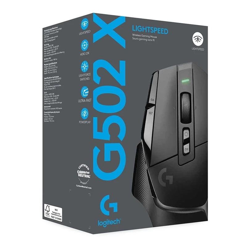 Logitech G502 X LightSpeed Wireless Gaming Mouse 25600DPI Gaming Mouse
