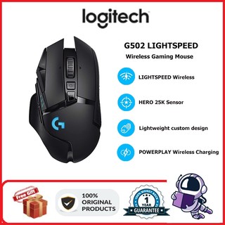 Logitech g502 lightspeed wireless mouse rgb 25600dpi weightable gaming mouse