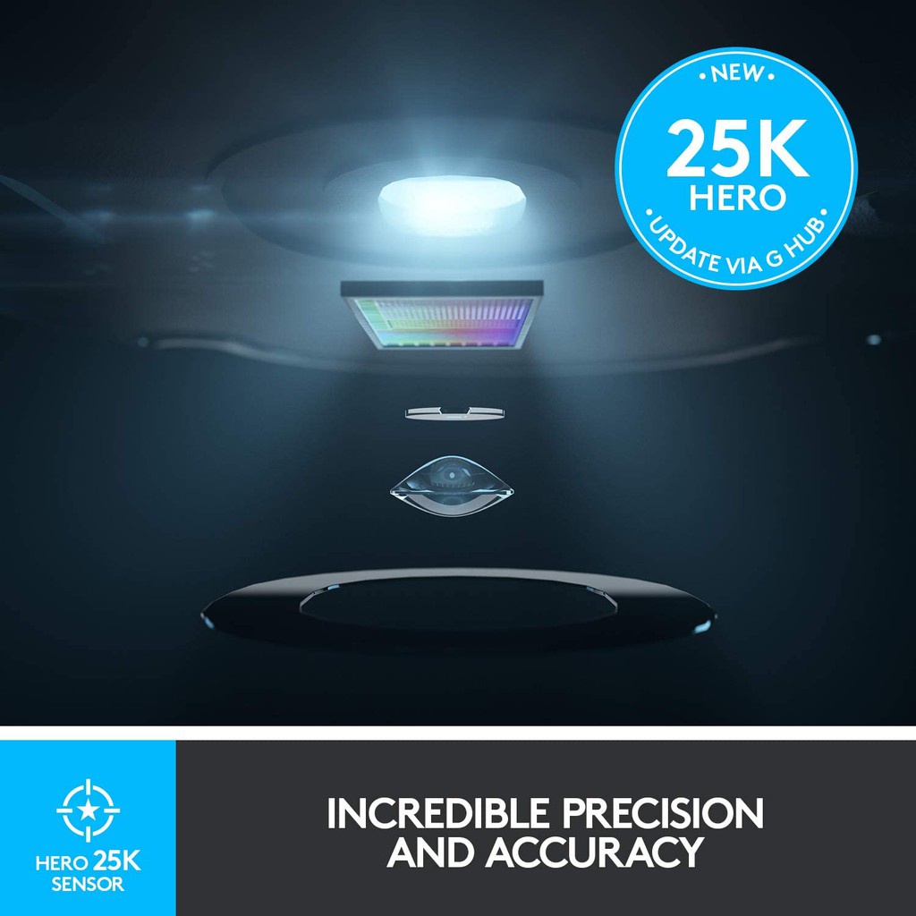 Logitech G502 LIGHTSPEED Wireless Mouse RGB 25600DPI Weightable Gaming Mouse