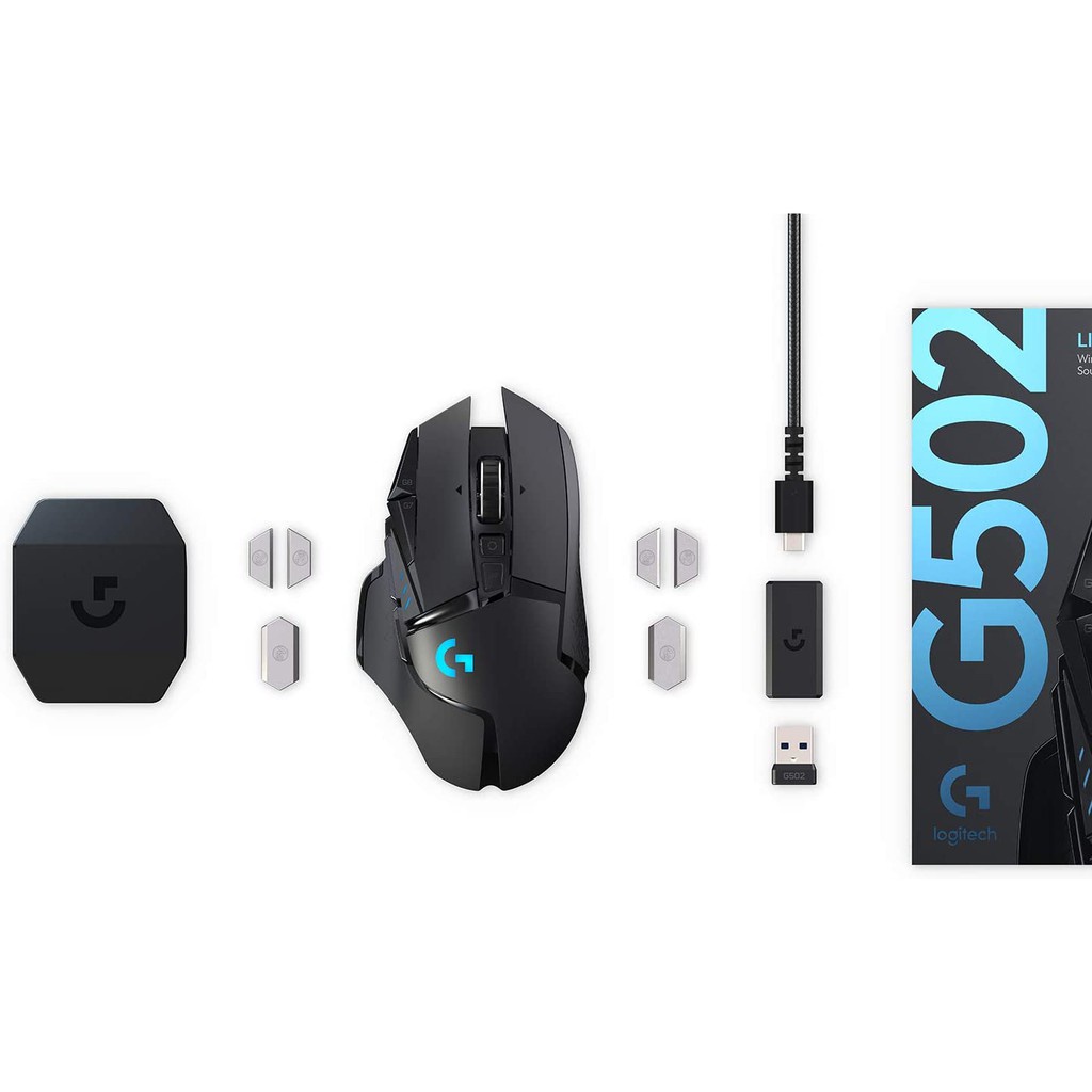 Logitech G502 LIGHTSPEED Wireless Mouse RGB 25600DPI Weightable Gaming Mouse