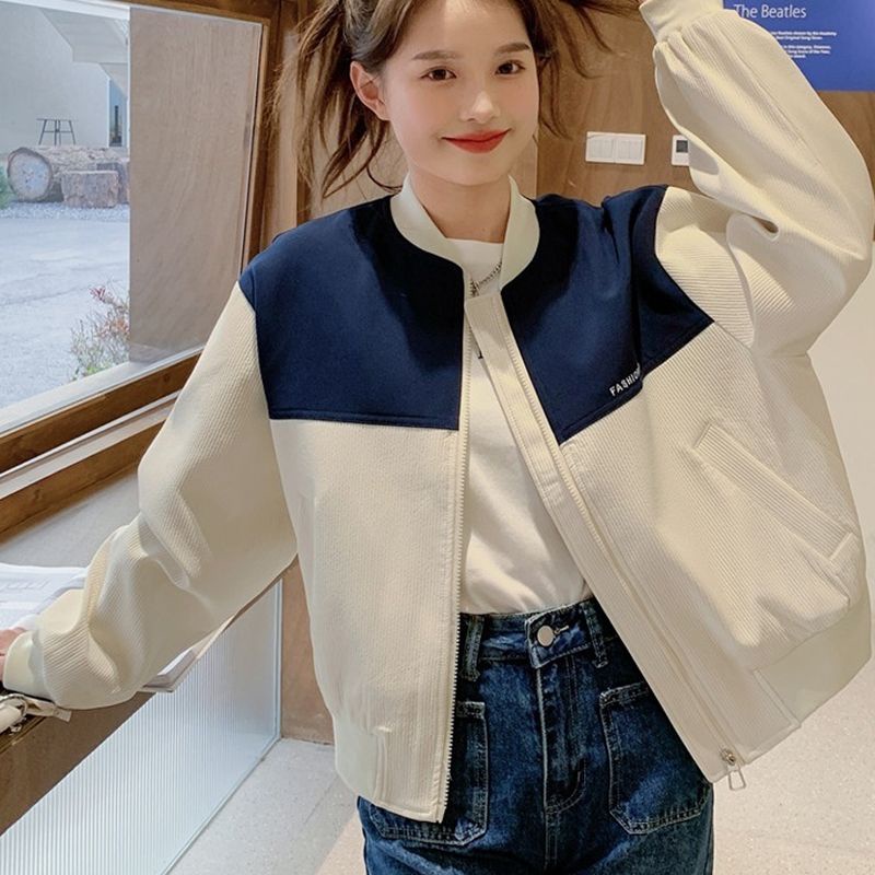 Áo Khoác Bóng Chày Màu Sắc Thời Trang Cho Nữ