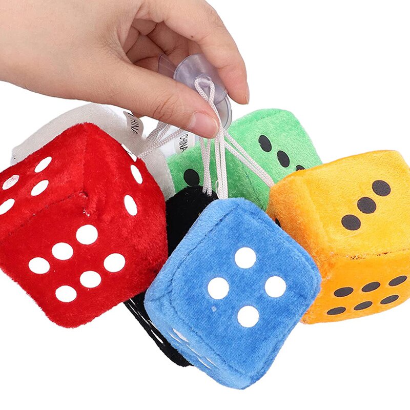 Set 2 Đồ Chơi Xúc Xắc Nhồi Bông Nhiều Màu Treo Xe Hơi Giảm Căng Thẳng Cho Bé