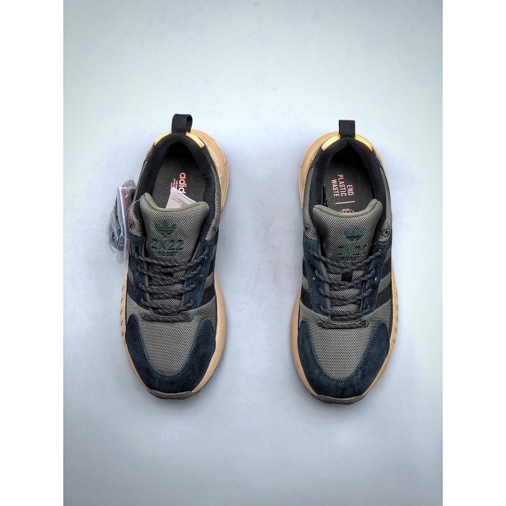 Giày Thể Thao adidas zx2022 boost Cổ Thấp Màu Xanh Đen Cam gx7006 36-45 Bằng Sợi carbon Phong Cách retro