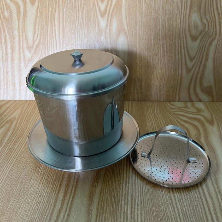 Phin cà phê inox lớn pha 500g cà phê có khắc logo thương hiệu,khách khắc logo vui lòng liên hệ shop trước khi đặt hàng