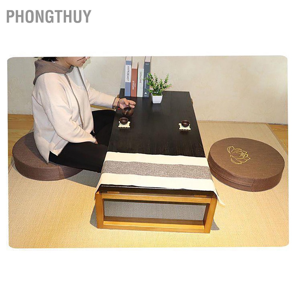 Đệm Ngồi Thiền Tatami Hình Tròn Thoải Mái Có Thể Tháo Rời Cho Ban Công / Phòng Khách