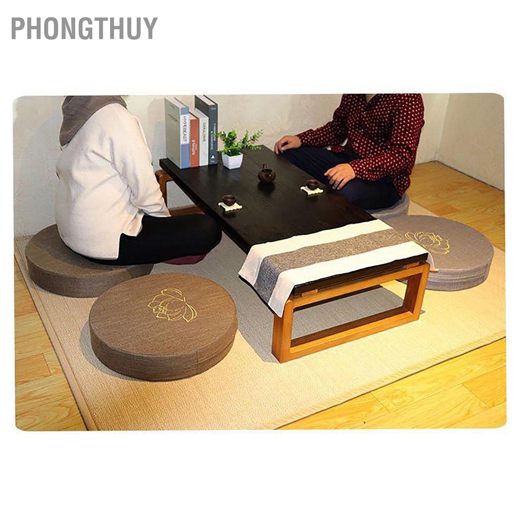 Đệm Ngồi Thiền Tatami Hình Tròn Thoải Mái Có Thể Tháo Rời Cho Ban Công / Phòng Khách