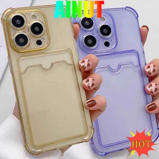 Ốp Điện Thoại tpu Chống Sốc Chống Bụi Có Ngăn Đựng Thẻ Cho iphone 7 8 plus 14 13 11 12 pro max x xs xr xsmax Mềm