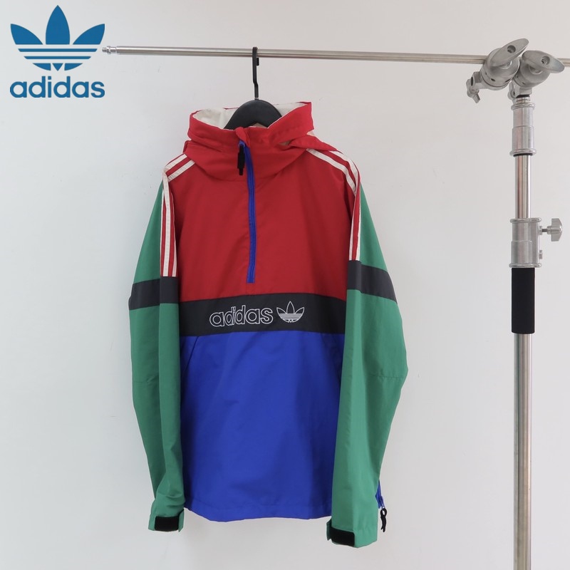 Áo Khoác Gió adidas 100% Chính Hãng ykk Phối Lưới Có Khóa Kéo Và Nón Cho Nam Nữ