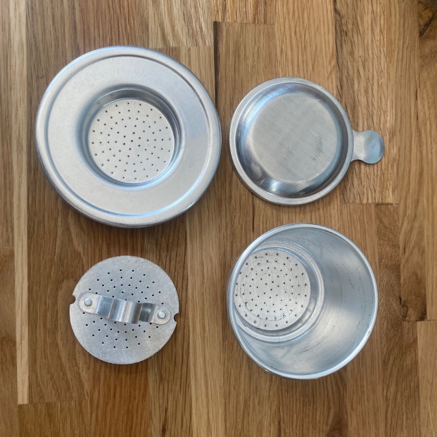 Lõi phin,chặn gài,nén phin cà phê bằng nhôm đường kính 5.7cm dùng cho phin nhôm thường size 7
