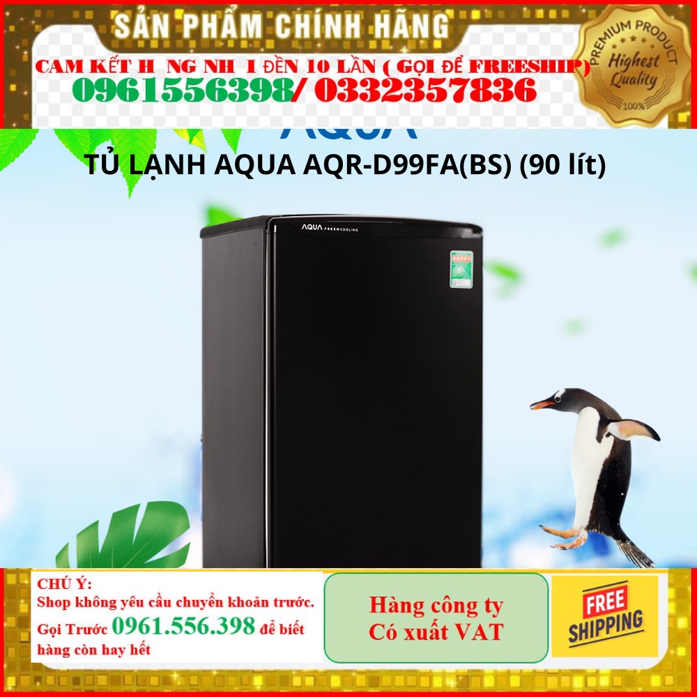 [SALE]  Tủ lạnh mini AQUA AQR-D99FA(BS) 90 Lít, AQR-D59FA(BS) 50 Lít Siêu bền, có ngăn làm