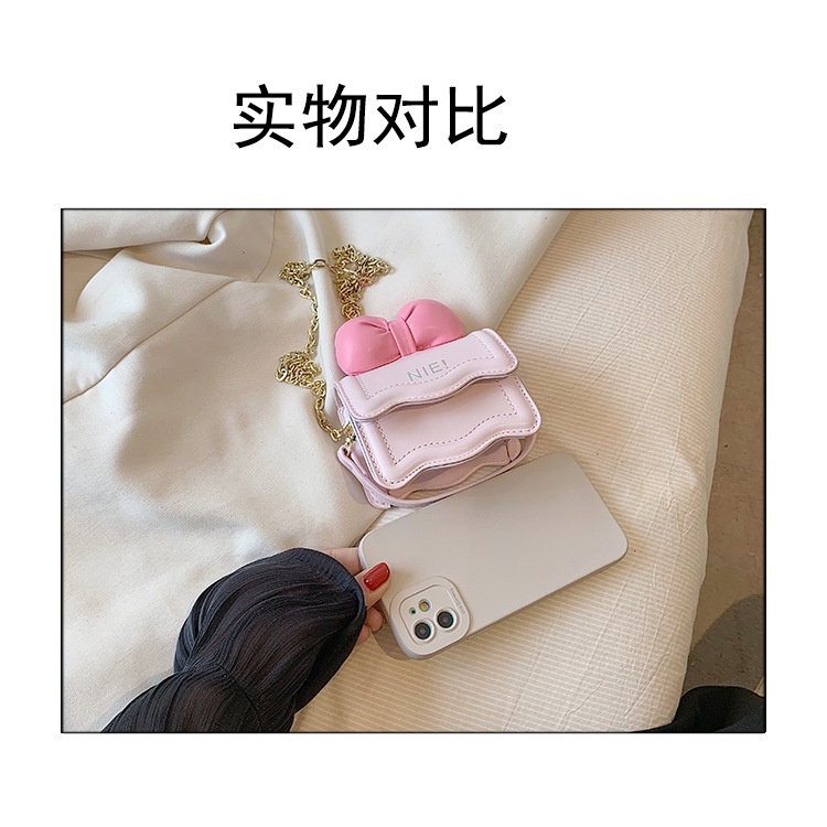 Túi Đeo Chéo mini Đính Nơ Phong Cách Hàn Quốc Thời Trang Mùa Thu Mới Cho Mẹ Và Bé