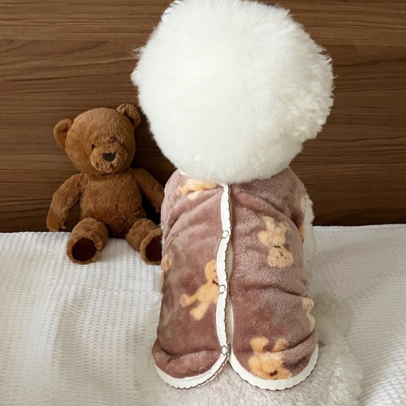 Áo Khoác Vải Lông Cừu Ấm Áp Mùa Thu Đông Phong Cách Mới Cho Chó Mèo