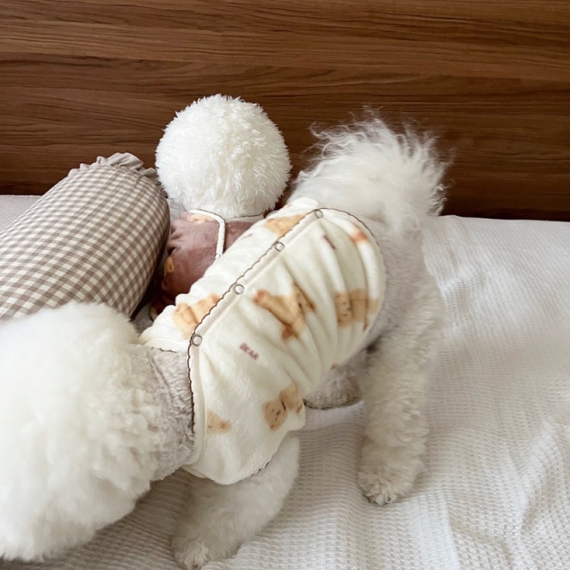 Áo Khoác Vải Lông Cừu Ấm Áp Mùa Thu Đông Phong Cách Mới Cho Chó Mèo