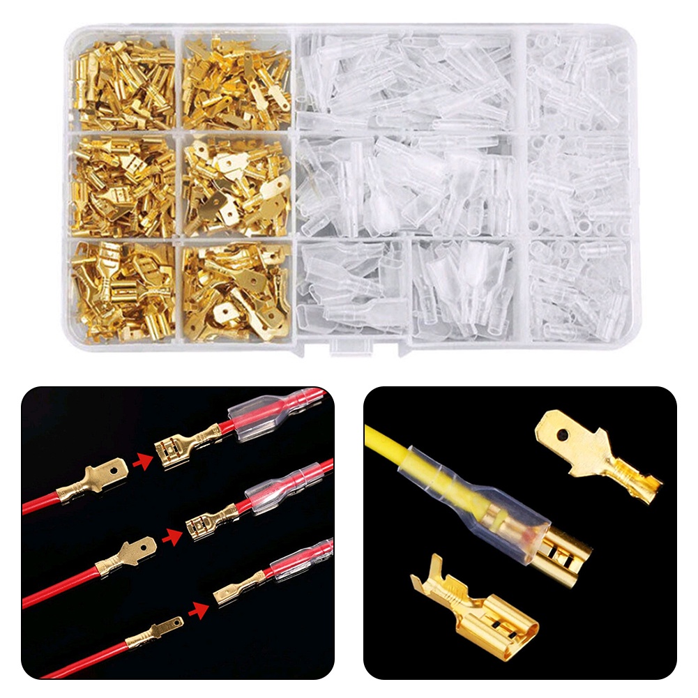 Set 135 Đầu Nối Dây Điện 2 8mm 4 8mm 6 3mm Chuyên Dụng