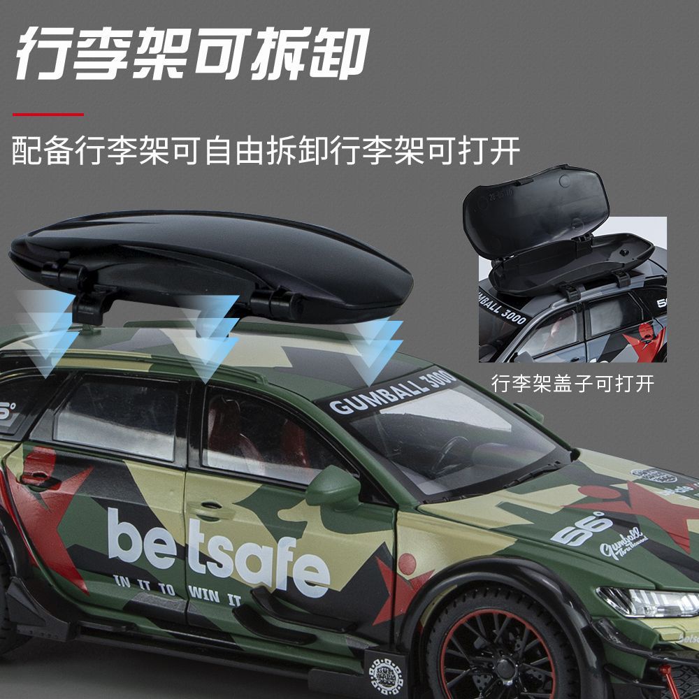 Mô Hình Xe Hơi audi rs6 dtm Bằng Hợp Kim Có Đèn Và Nhạc Tỉ Lệ 1: 24