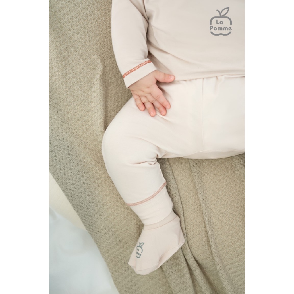 Set bao tay bao chân La Pomme viền màu