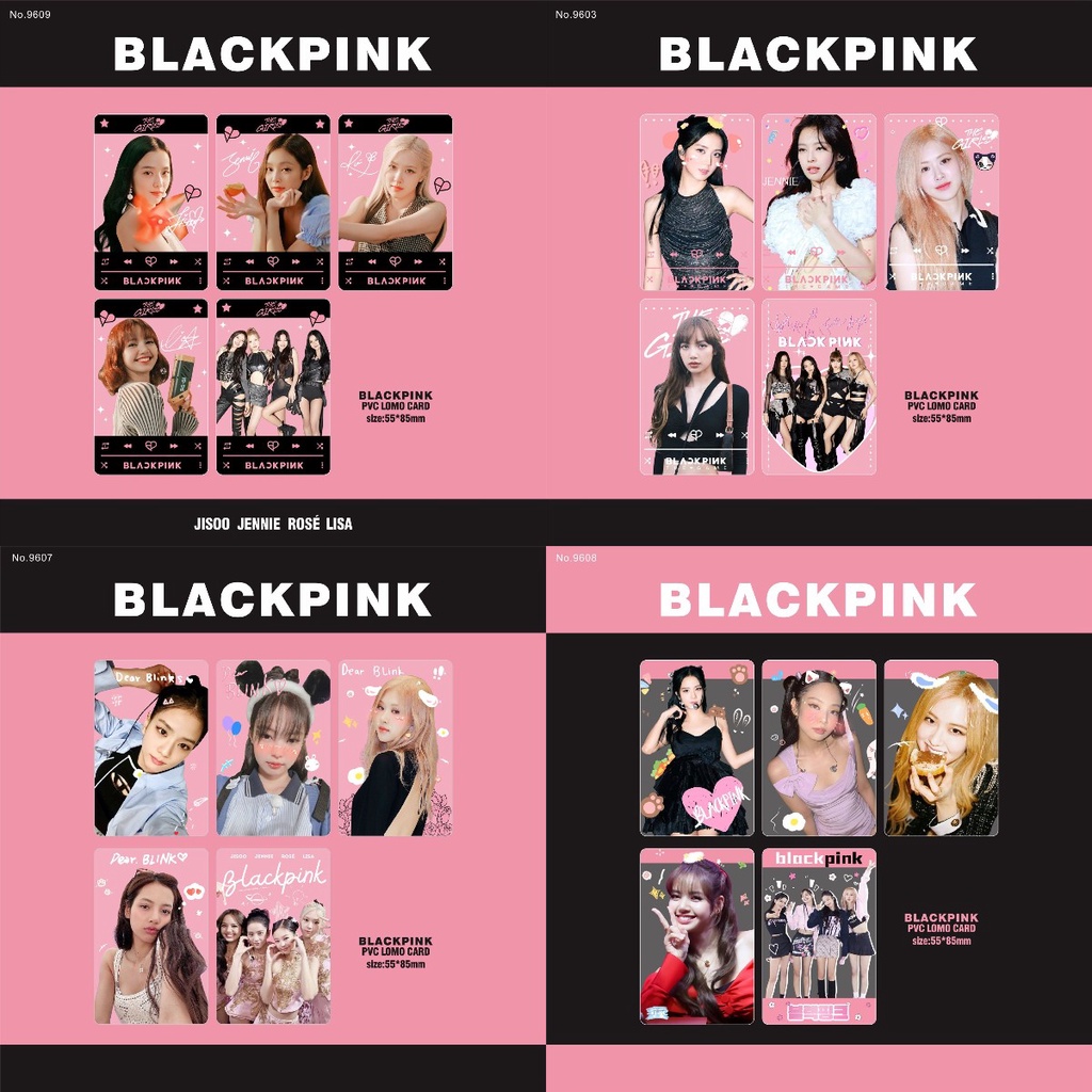 Blackpink Album INS Transparent Photocard PVC Lomo Card