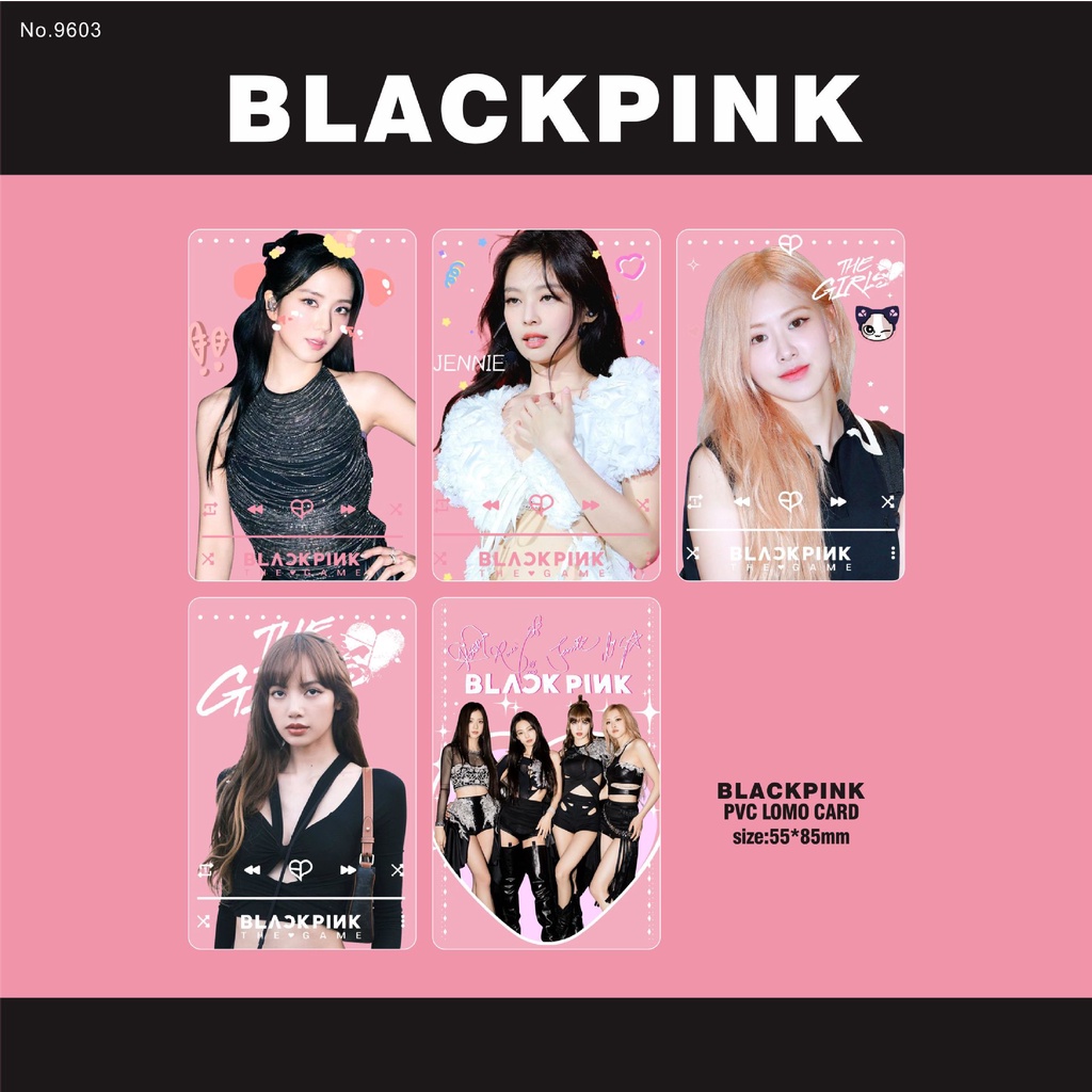 Blackpink Album INS Transparent Photocard PVC Lomo Card