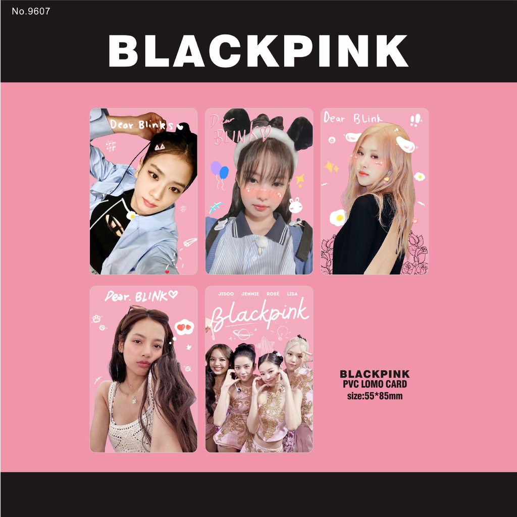 Blackpink Album INS Transparent Photocard PVC Lomo Card