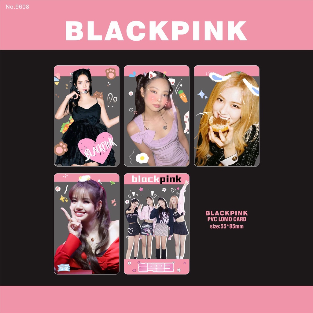 Blackpink Album INS Transparent Photocard PVC Lomo Card