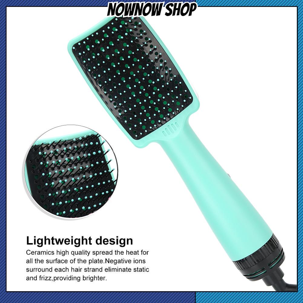 NOWNOW SHOP Máy Sấy Tóc Lược Khô Ướt Sử Dụng Kép Gia Đình Đa Năng Màu Xanh Lá Cây