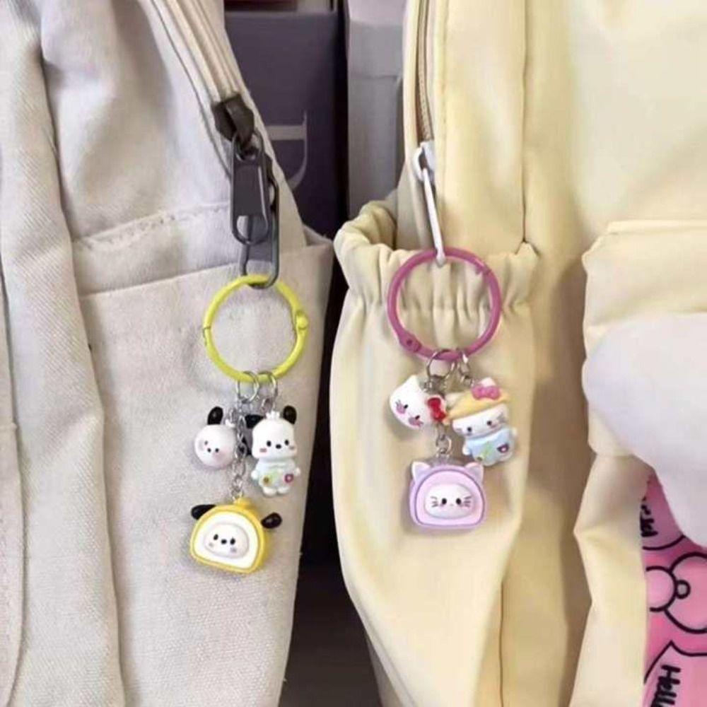 Shanlin Móc Chìa Khóa Họa Tiết Mèo kitty / Cún Kumamoto Dễ Thương Kiểu Hàn Quốc