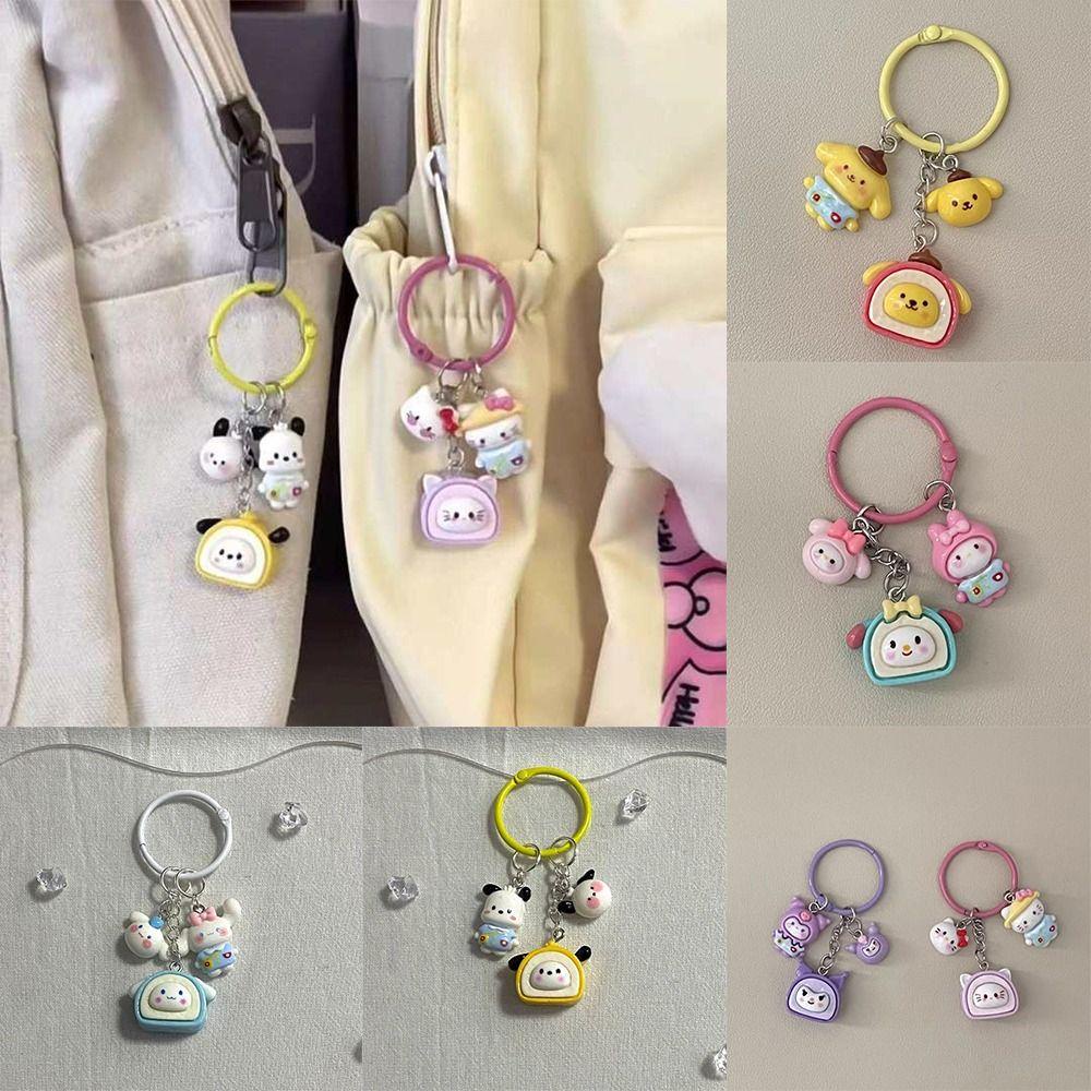 Shanlin Móc Chìa Khóa Họa Tiết Mèo kitty / Cún Kumamoto Dễ Thương Kiểu Hàn Quốc