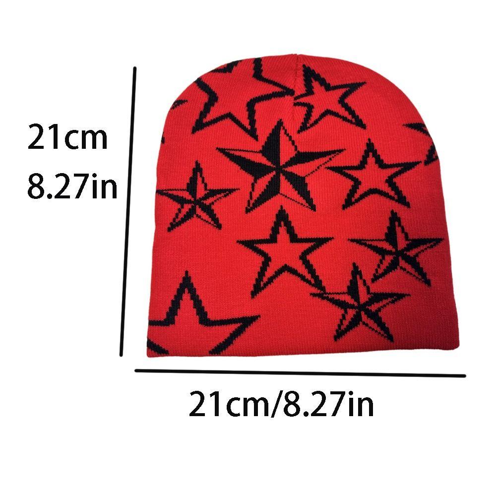 Ellaub Mũ beanie Trùm Đầu Giữ Ấm Phong Cách ins y2k