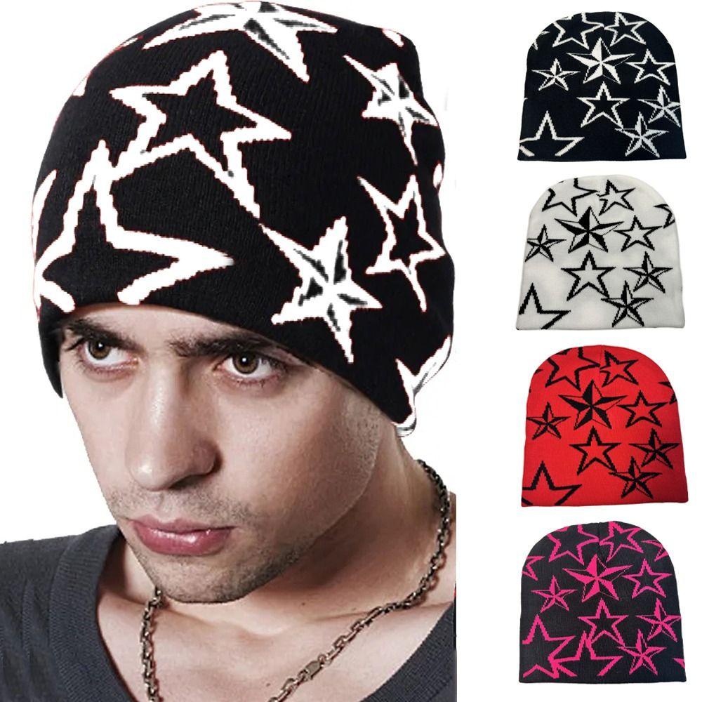 Ellaub Mũ beanie Trùm Đầu Giữ Ấm Phong Cách ins y2k