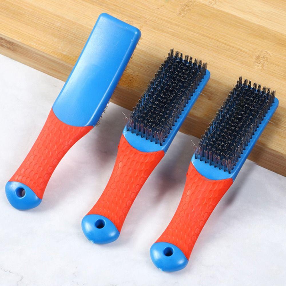 Shanrong Bàn Chải Dây Thép Tay Cầm silicone Đánh Bóng Chuyên Nghiệp