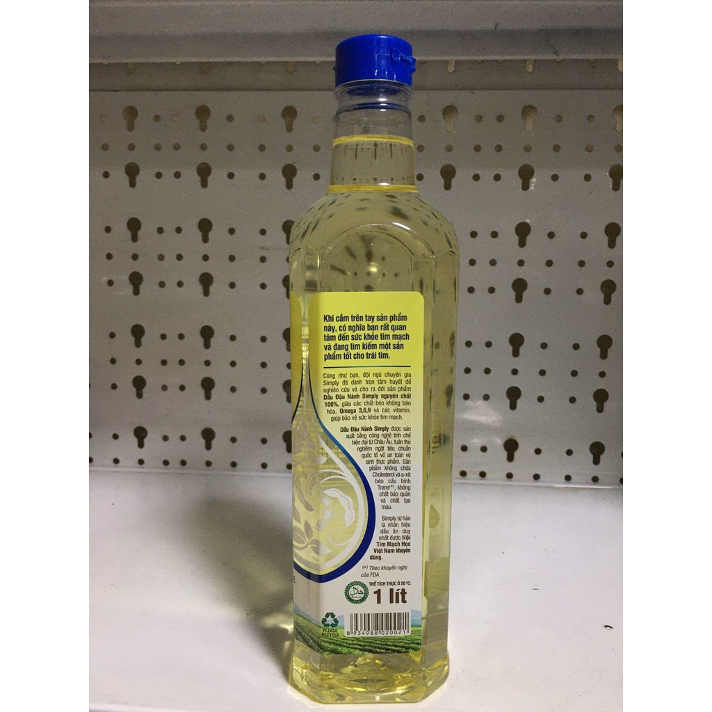 Dầu Ăn Đậu Nành Simply Chai 1L