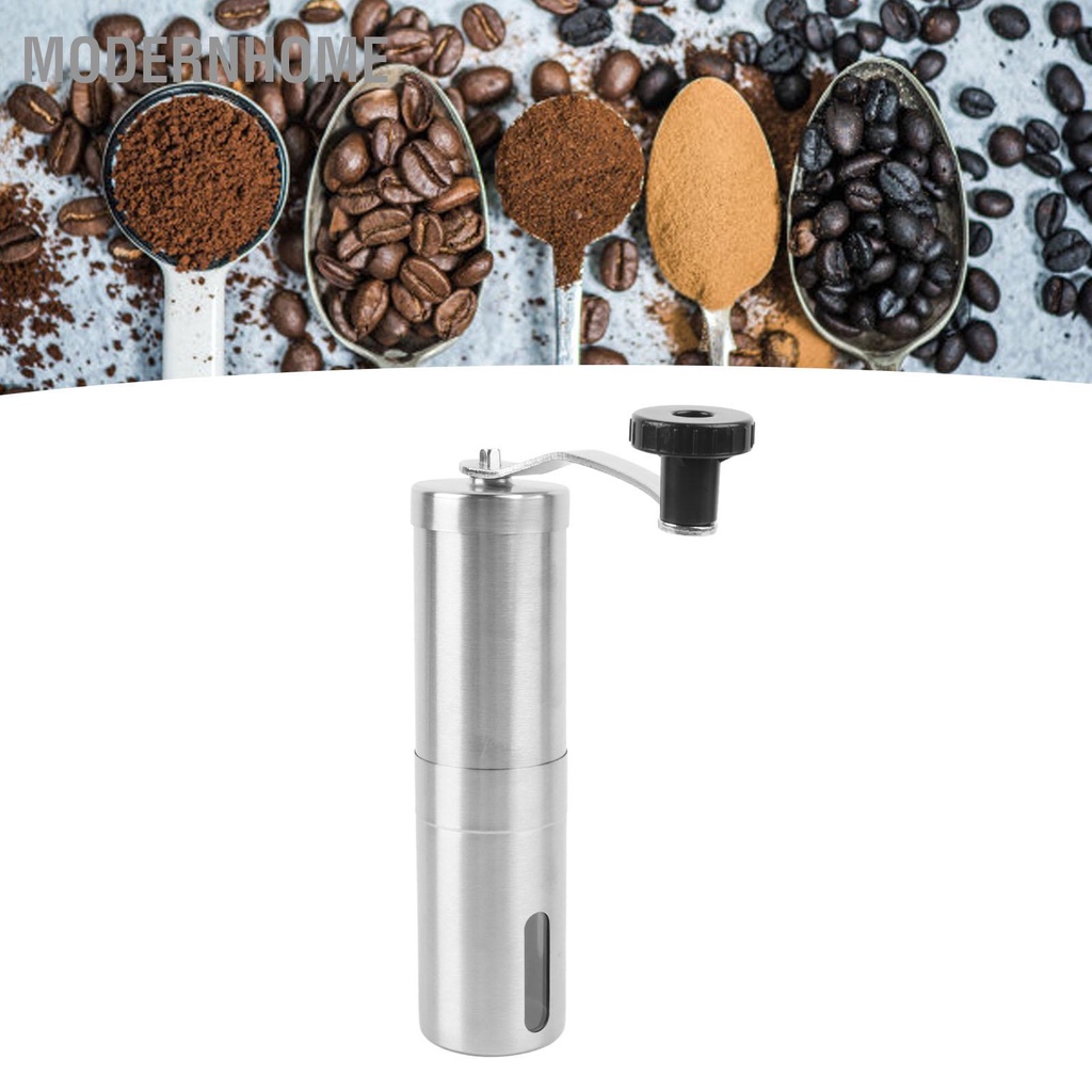 ModernHome Máy xay cà phê bằng tay thép không gỉ cầm cho văn phòng tại nhà ngoài trời