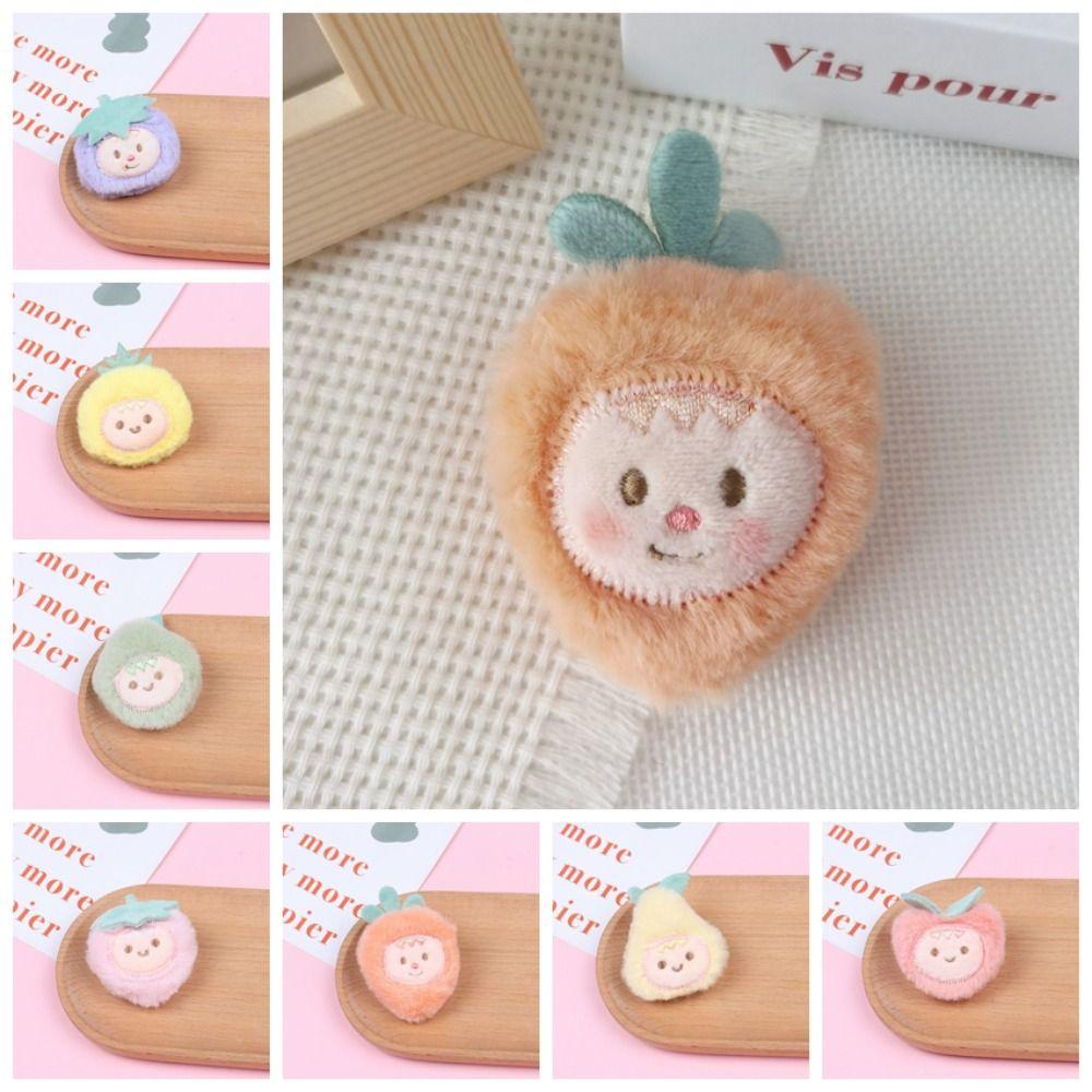 Shanlin Trâm Cài Áo Hình Trái Cây Bằng Vải Lông Nhung Phong Cách Hàn Quốc Cho Tuổi Teen