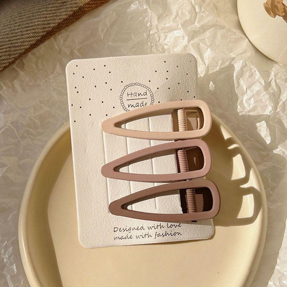 Shanlin set 3 Kẹp Tóc bb Hình Ngôi Sao / Trái Tim / Giọt Nước Bằng Kim Loại Cá Tính y2k Cho Trẻ Em