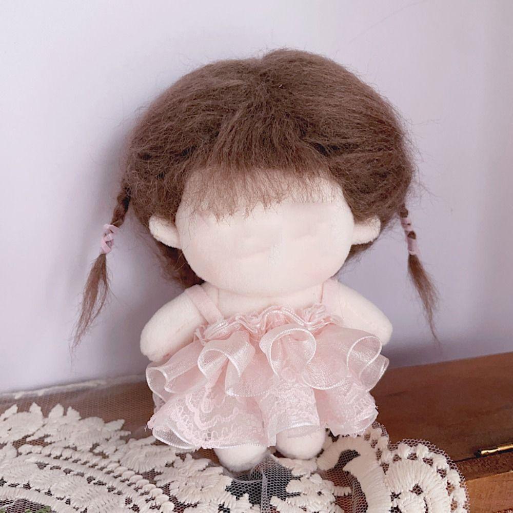 Bộ 12 Đầm Công Chúa Hai Dây Phối Ren Màu Đen 10cm Dành Cho Búp Bê Barbie