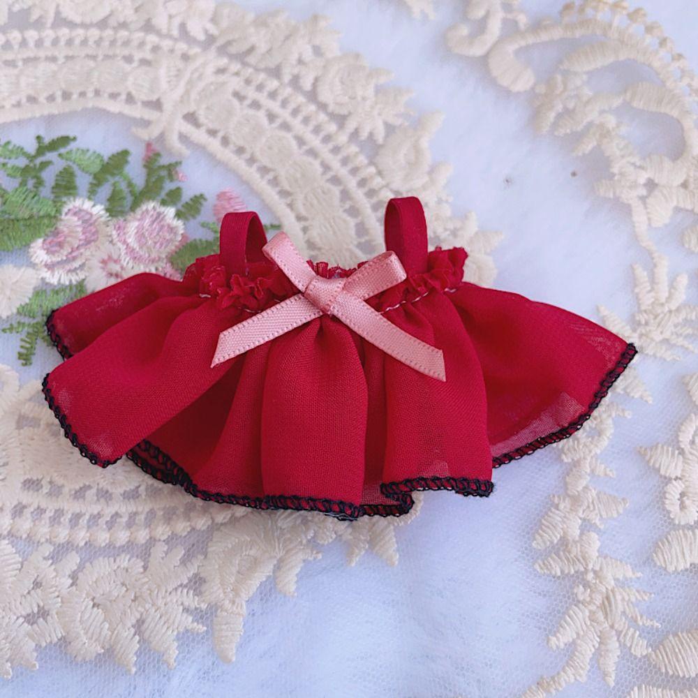 Bộ 12 Đầm Công Chúa Hai Dây Phối Ren Màu Đen 10cm Dành Cho Búp Bê Barbie