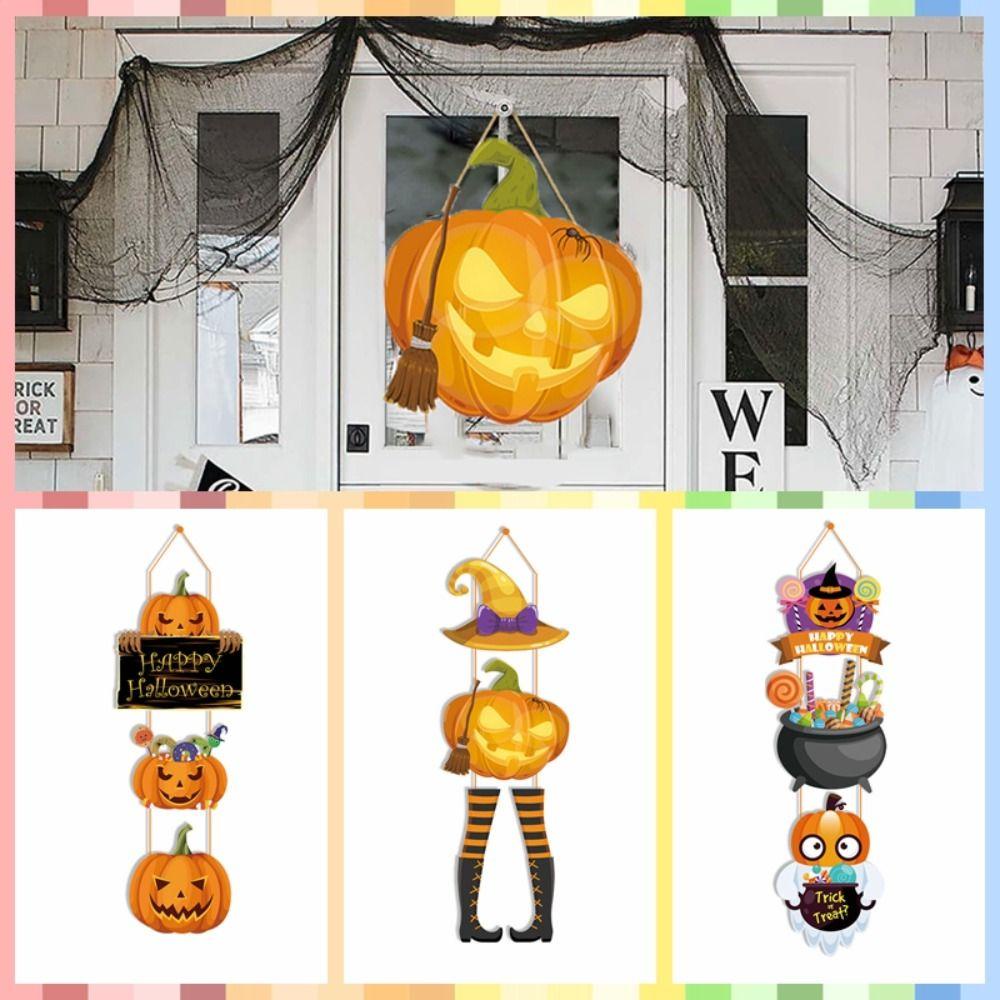 Thẻ Giấy Treo Cửa Trang Trí halloween Có Thể Tái Sử Dụng