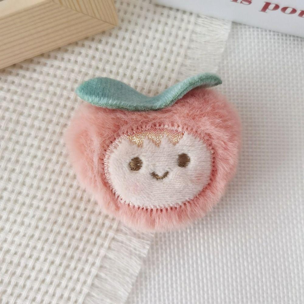 Trâm Cài Áo Hình Trái Cây Bằng Vải Lông Nhung Phong Cách Hàn Quốc Dễ Thương