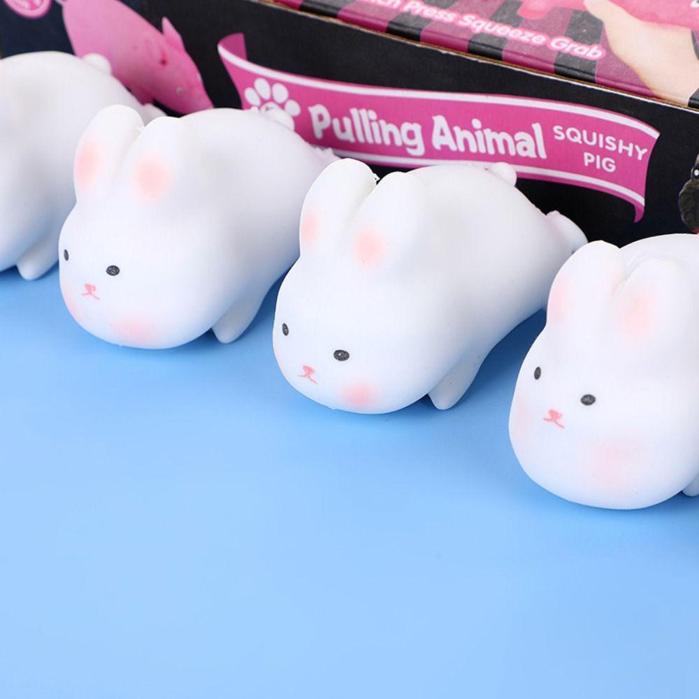 Back2life Đồ Chơi Bóp Mềm Hình Thỏ Hoạt Họa Bằng Nhựa Cho Bé