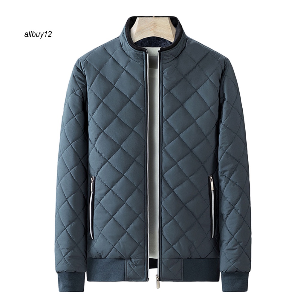 Áo Khoác Phao Lót Lông Cừu Lót Lông Cừu Giữ Ấm Mùa Đông in Nổi Hình Thoi Lót Lót Lót Vải Lông Cừu Cho Nam