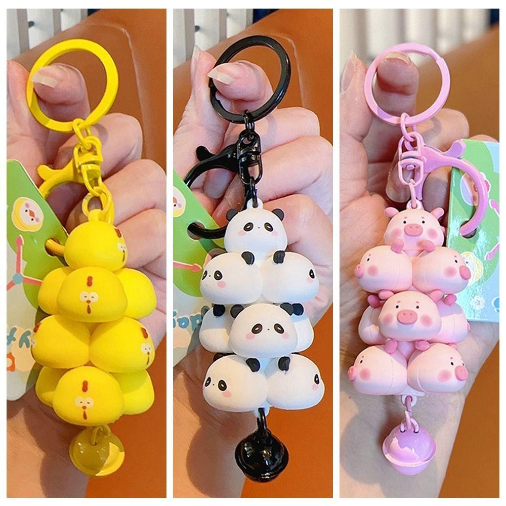 Mmluck Móc Khóa Bằng Nhựa pvc Hình Gà / Gấu Trúc / Gấu Trúc / Gà Con Hoạt Hình Cho Bé
