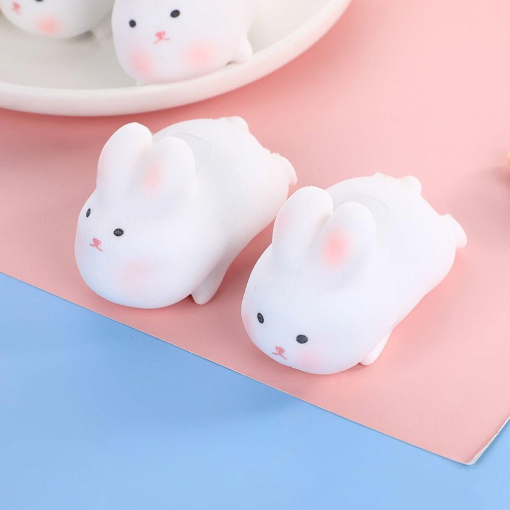 Back2life Đồ Chơi Bóp Mềm Hình Thỏ Hoạt Họa Bằng Nhựa Cho Bé